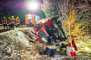Auto gerät auf glatter Fahrbahn bei Bad Urach ins Schleudern und ... - Reutlinger General-Anzeiger