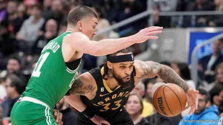 Undermanned Boston Celtics win ninth straight, beat Raptors 106-104