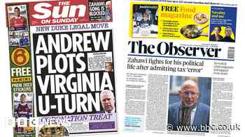 Newspaper headlines: King's 'coronation treat' and Zahawi tax 'error'