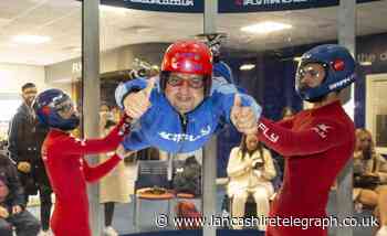 Blackburn disability group take part in 'amazing' indoor skydive