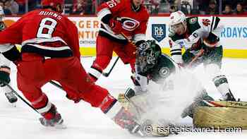 Defensemen, hot goaltender help Hurricanes beat Wild 5-2
