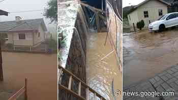 VÍDEOS: Enxurrada deixa ruas alagadas e mobiliza força-tarefa em ... - SCC10