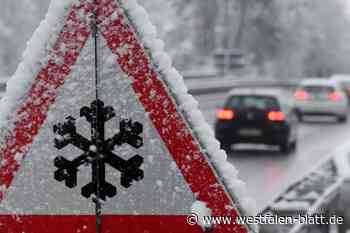 Auto gerät auf Schneeresten in Scherfede ins Rutschen