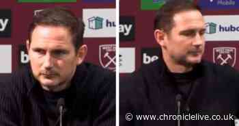 Frank Lampard refuses to answer Anthony Gordon to Newcastle question before abrupt interview exit