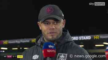 Vincent Kompany: The free-kick was a penalty for Scott Twine - Sky Sports