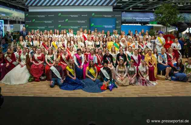 Grüne Woche: 144 Produktköniginnen und -könige auf großer Parade über den ErlebnisBauernhof