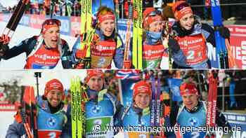 Biathlon: Deutsche Staffeln stürmen in Antholz aufs Podiums