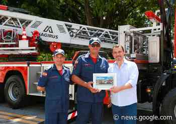 Governador entrega auto escada mecânica para o Corpo de ... - SC Hoje News
