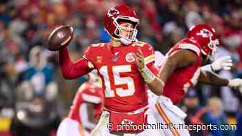 Report: MRI confirms high ankle sprain for Patrick Mahomes