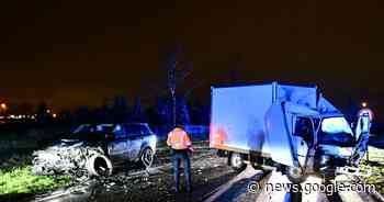 Twee bestuurders gewond bij zware frontale botsing langs N36 - Het Laatste Nieuws