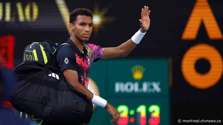 Auger-Aliassime loses four-set match to Lehecka, eliminated from Australian Open