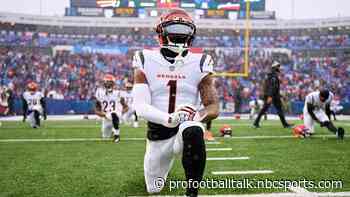 Ja’Marr Chase scores 28-yard touchdown, Bengals lead 7-0