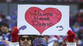 Damar Hamlin attends first game since cardiac arrest