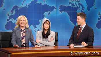 Aubrey Plaza joined by Amy Poehler to reprise 'Parks and Rec' roles on 'SNL'