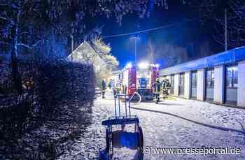 FW Finnentrop: Feuerwehr bekämpft Heizungsbrand in Schreinerei