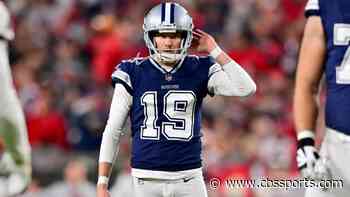 Cowboys' Brett Maher shaky in warmups ahead of 49ers game; Jerry Jones talks to veteran kicker on field