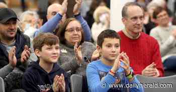 River Trails student musicians bring touch of the Caribbean to wintry day