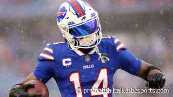 Stefon Diggs makes quick exit from Bills locker room after playoff loss