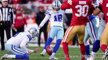 Cowboys' Brett Maher has first extra-point vs. 49ers blocked, ties game with short field goal in third quarter
