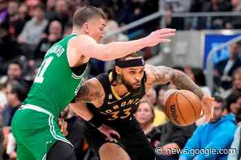 Undermanned Boston Celtics win ninth straight, beat Raptors 106-104 - Virden Empire Advance