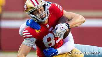 Kittle's 'unbelievable' catch fuels 49ers' fire in win