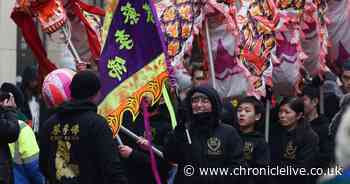 Newcastle sees in Chinese New Year with dazzling displays and dragon puppets