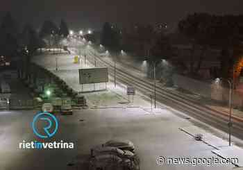 Nella notte Rieti imbiancata dalla neve - Rietinvetrina