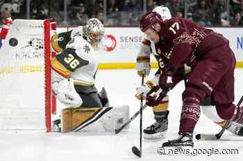 Keller nets his 2nd hat trick; Coyotes handle Vegas 4-1 - BarrieToday