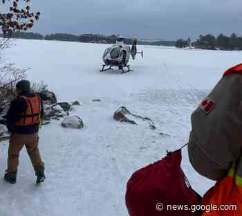 BREAKING: Snowmobiles plunge through ice at Six Mile Lake - BarrieToday