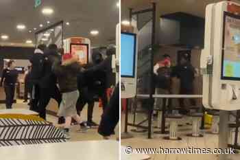 WATCH: Violent fight breaks out in London McDonald's