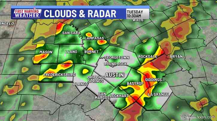 Widespread rain less than 24 hours out