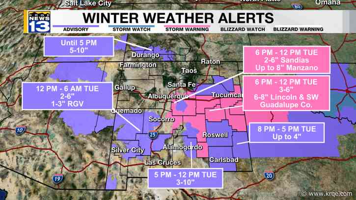 Very strong winds expected across New Mexico