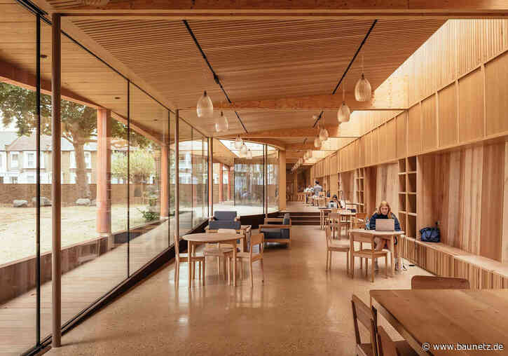 Platane, Pappel, Bergahorn - Bibliotheksanbau in London von Studio Weave