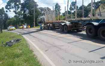 Motociclista fica ferido em acidente com caminhão em Imbituva - Rádio Najuá