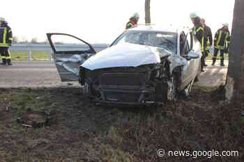 Auto kracht gegen zwei Bäume - Fahrer muss befreit werden - regionalHeute.de