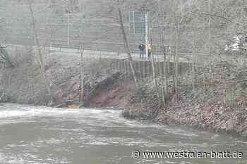 Bremer Straße zwischen Bad Karlshafen und Helmarshausen einseitig gesperrt