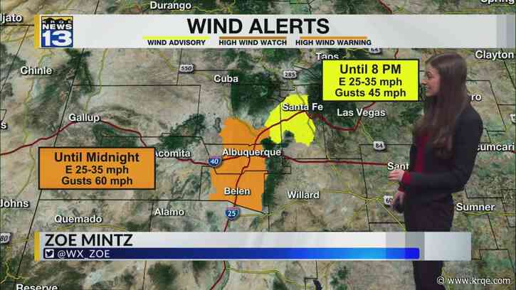 Windy, cold, and snowy as storm arrives