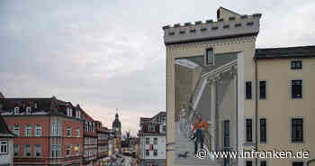 Coburg: Riesiges Wandgemälde am Albertsplatz zeigt royales Paar - Initiator Werner Weiß: "schon lange Murals in aller Welt bewundert"