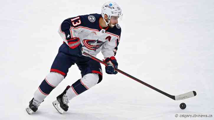 Johnny Gaudreau comes back to Calgary's Saddledome as a Blue Jacket