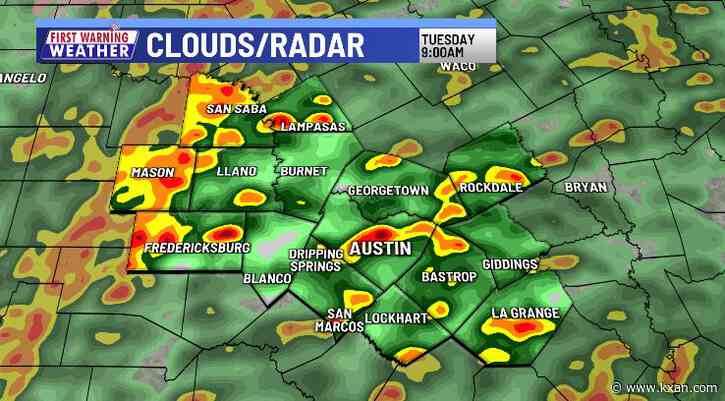 Widespread, beneficial rainfall expected on Tuesday