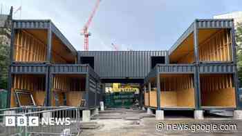 Sheffield's troubled Fargate container park to be dismantled at end of month - BBC