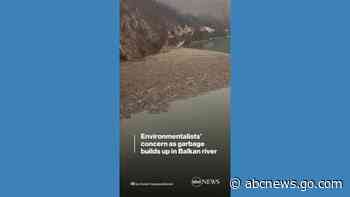 WATCH:  Environmentalists concerned as trash builds up in Balkan river