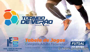 Tabela do Torneio de Verão de Indaial 2023 - Jornal de Pomerode