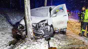 Unfall auf schneeglatter Straße zwischen Bohmte und Stemwede - NOZ