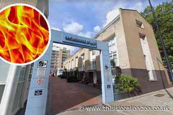 Isle of Dogs house fire  caused by hot halogen lamp