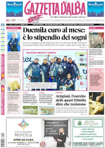La copertina di Gazzetta d'Alba in edicola martedì 24 gennaio - http://gazzettadalba.it/