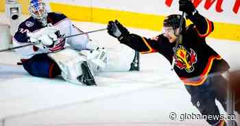 Overtime win for Calgary Flames against Columbus in Johnny Gaudreau’s return to Saddledome