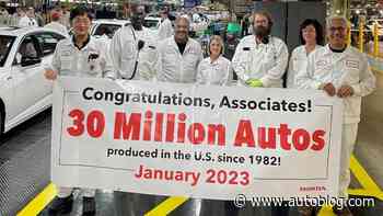 Honda milestone: 30 million cars built in the U.S.
