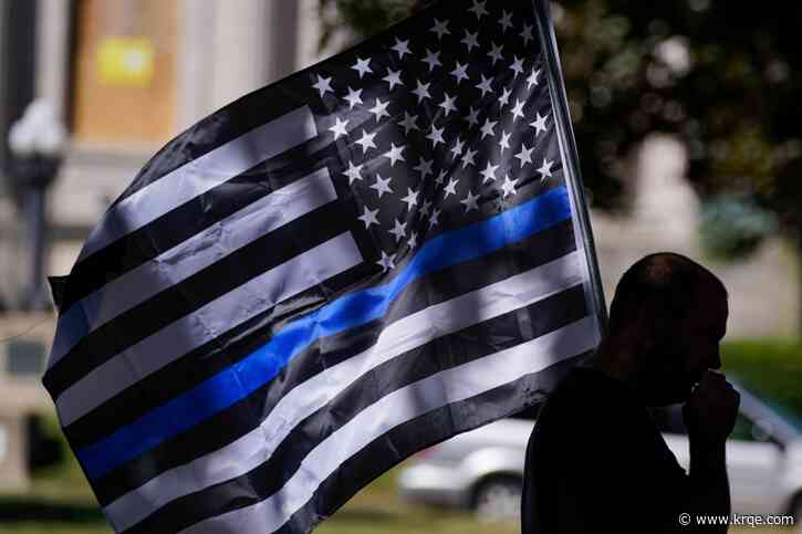 LAPD chief bans public displays of 'thin blue line' flag