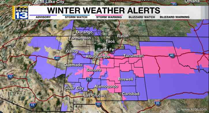 How much snow fell around New Mexico? Preliminary snow totals for January 23-24 storm